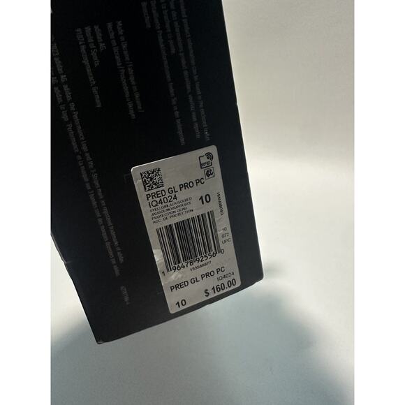 New Adidas Predator GL Pro PC Goalkeeper Gloves Yellow Black Mens Size 10 IQ4024 - Picture 3 of 4